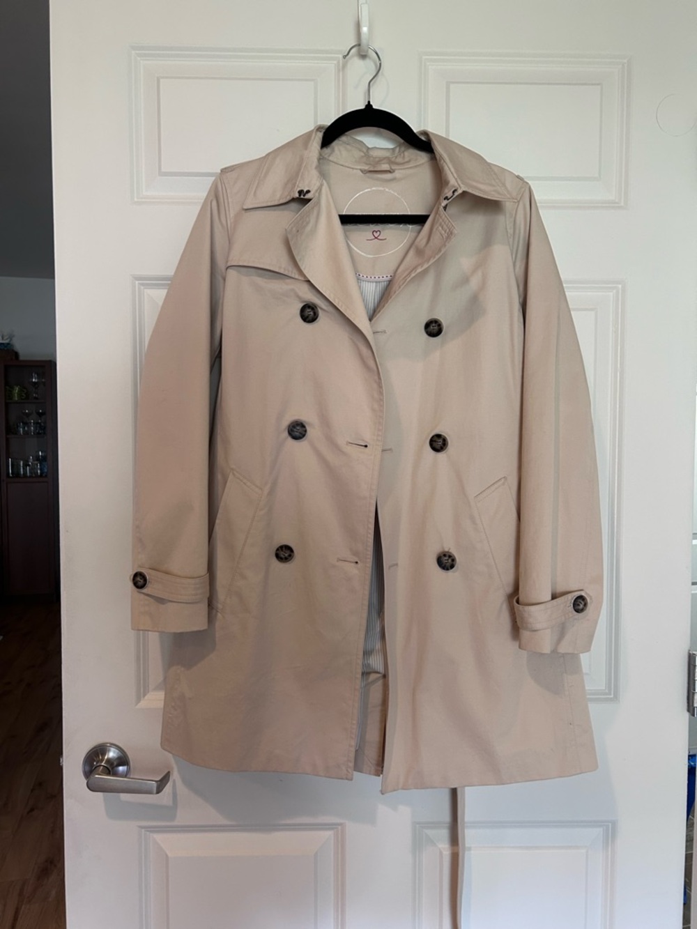 S. Oliver Classic Women’s Beige Double-Breasted Trench Coat - 100% Cotton